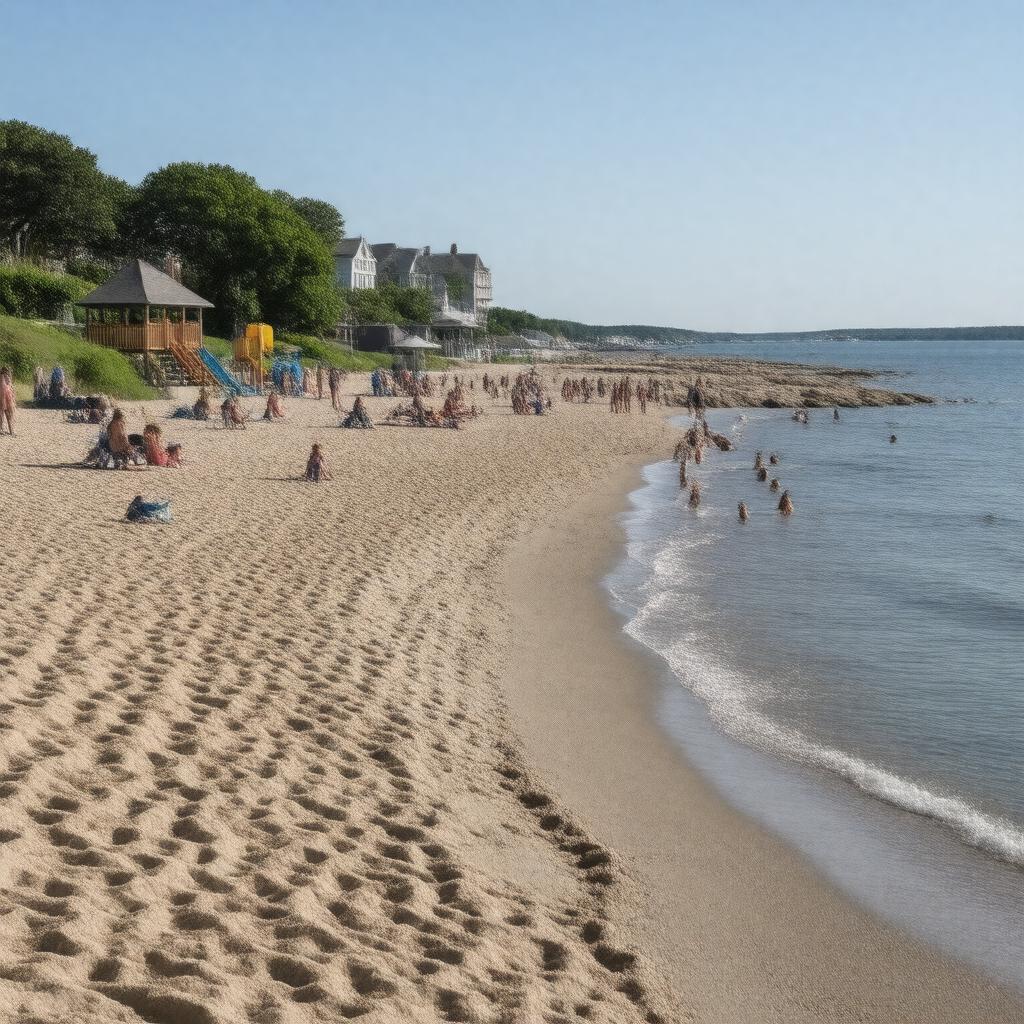 AI-created image of Devereux Beach