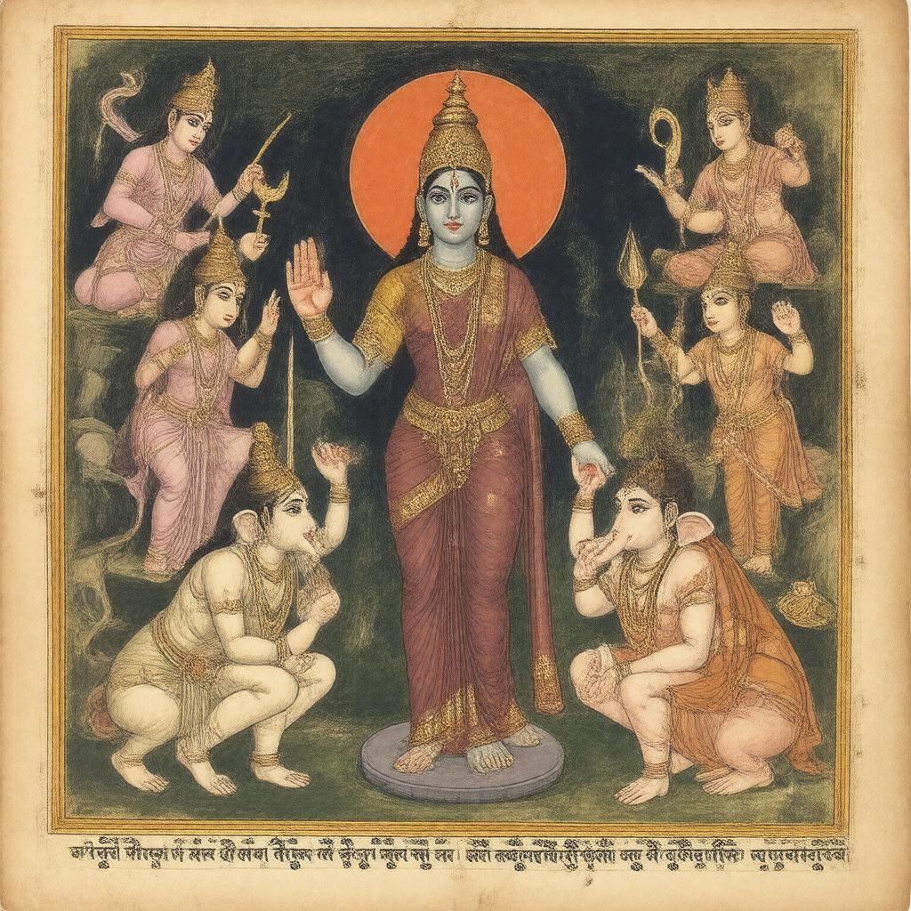 AI-created image of Devi Bhagavata Purana