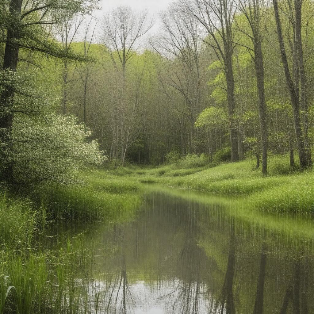 Click to view larger image AI-created image of Devil's Den Preserve