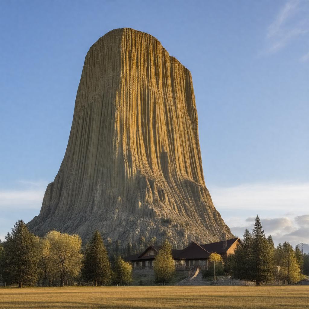 AI-created image of Devils Tower