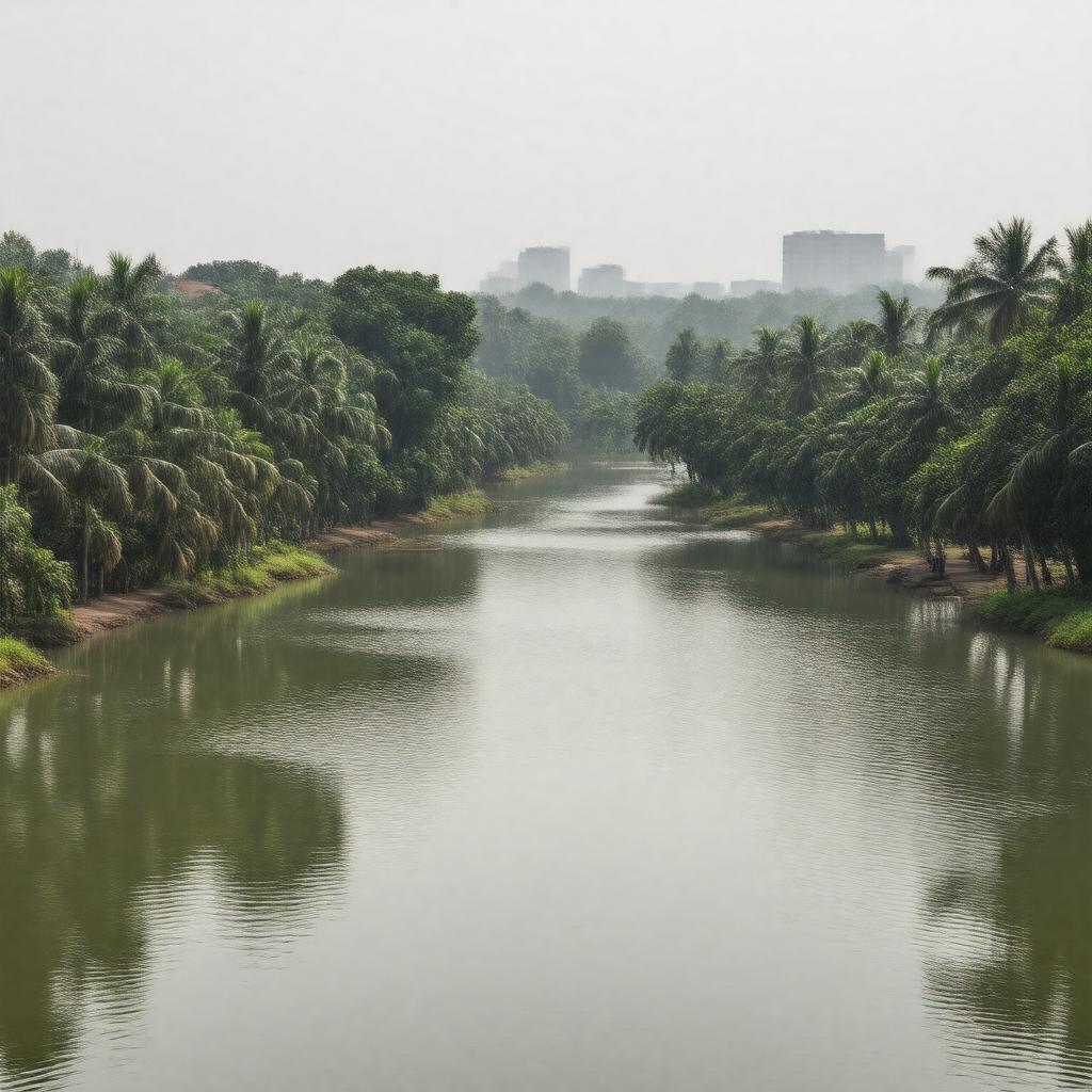 AI-created image of Dhanmondi, Dhaka, Bangladesh