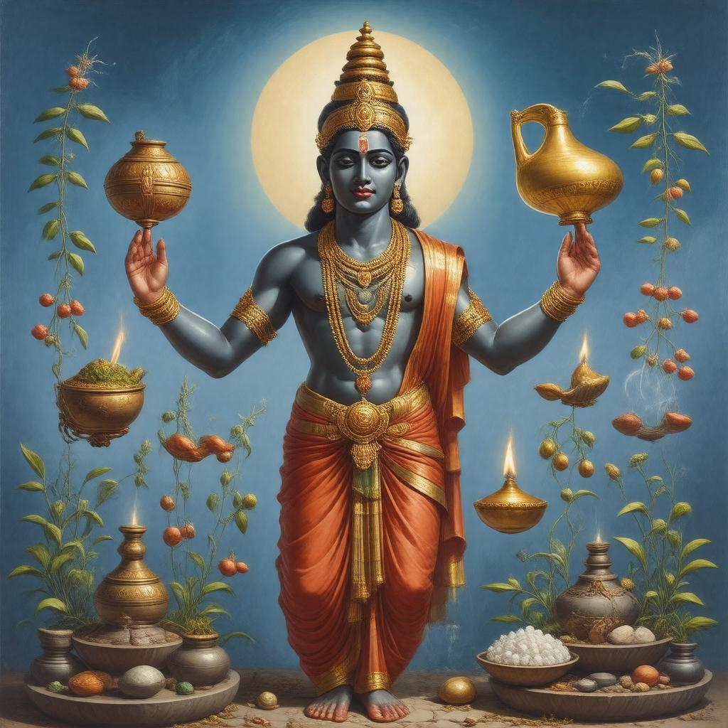 AI-created image of Dhanvantari