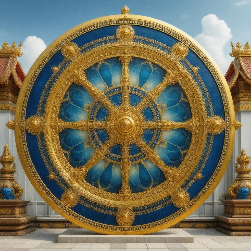AI-created image of Dharma Wheel