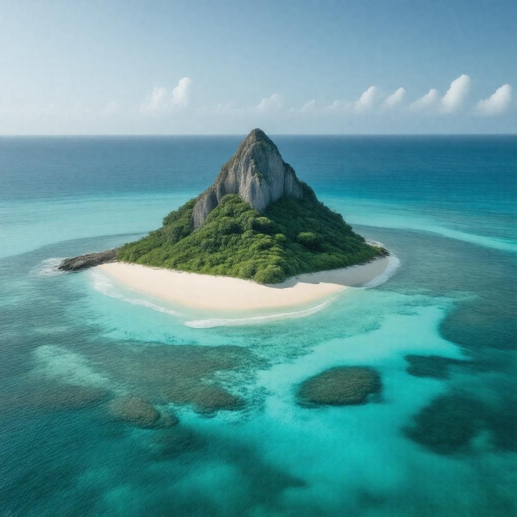 Click to view larger image AI-created image of Diamond Rock