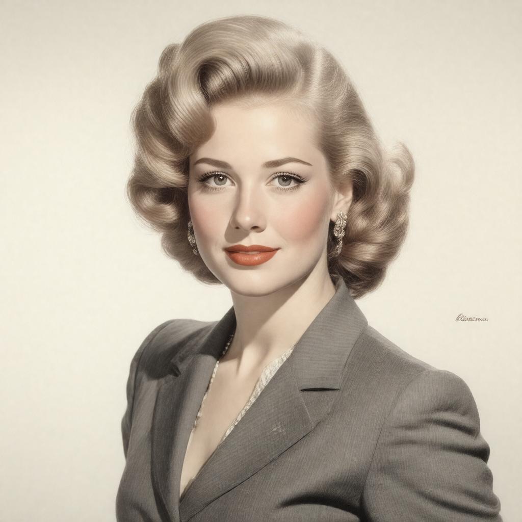 AI-created image of Diana Lynn
