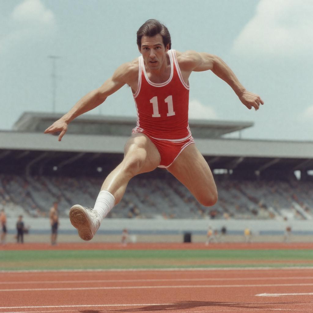 AI-created image of Dick Fosbury