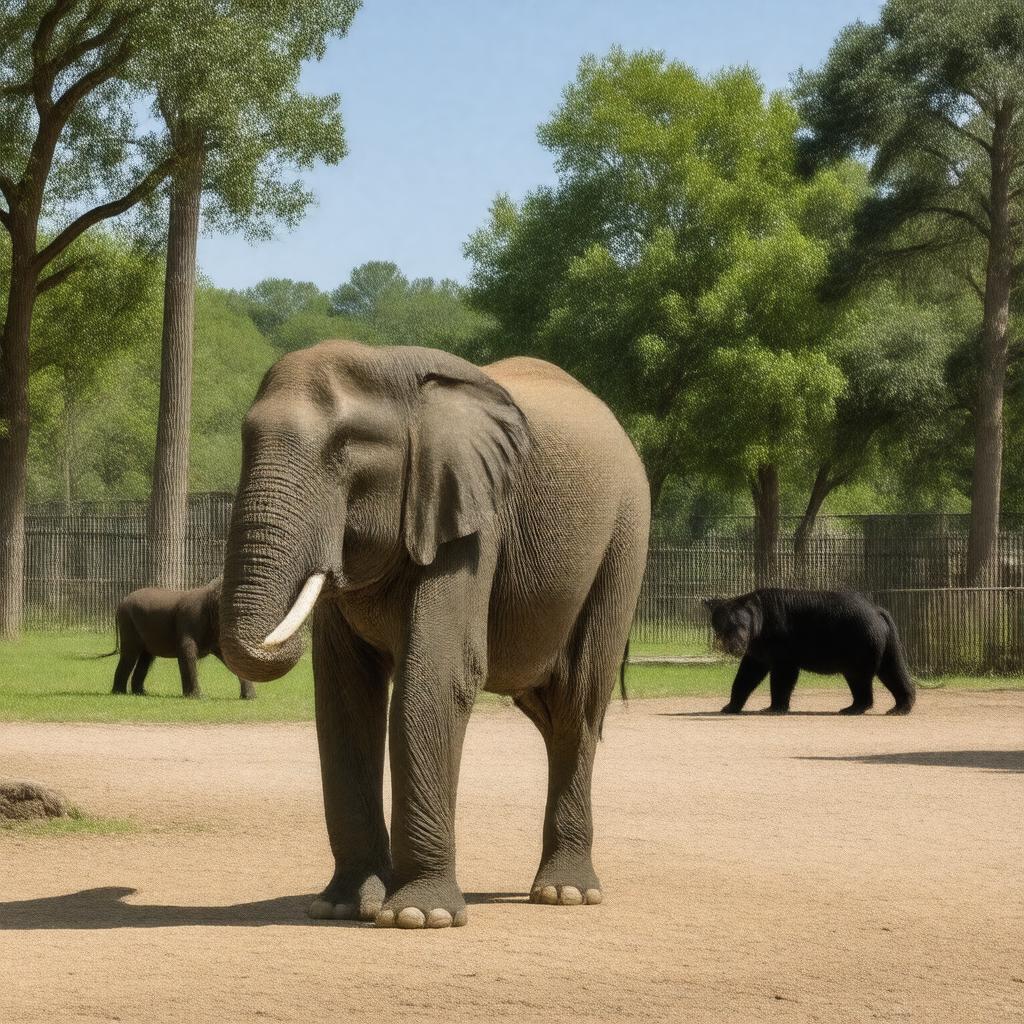 AI-created image of Dickerson Park Zoo