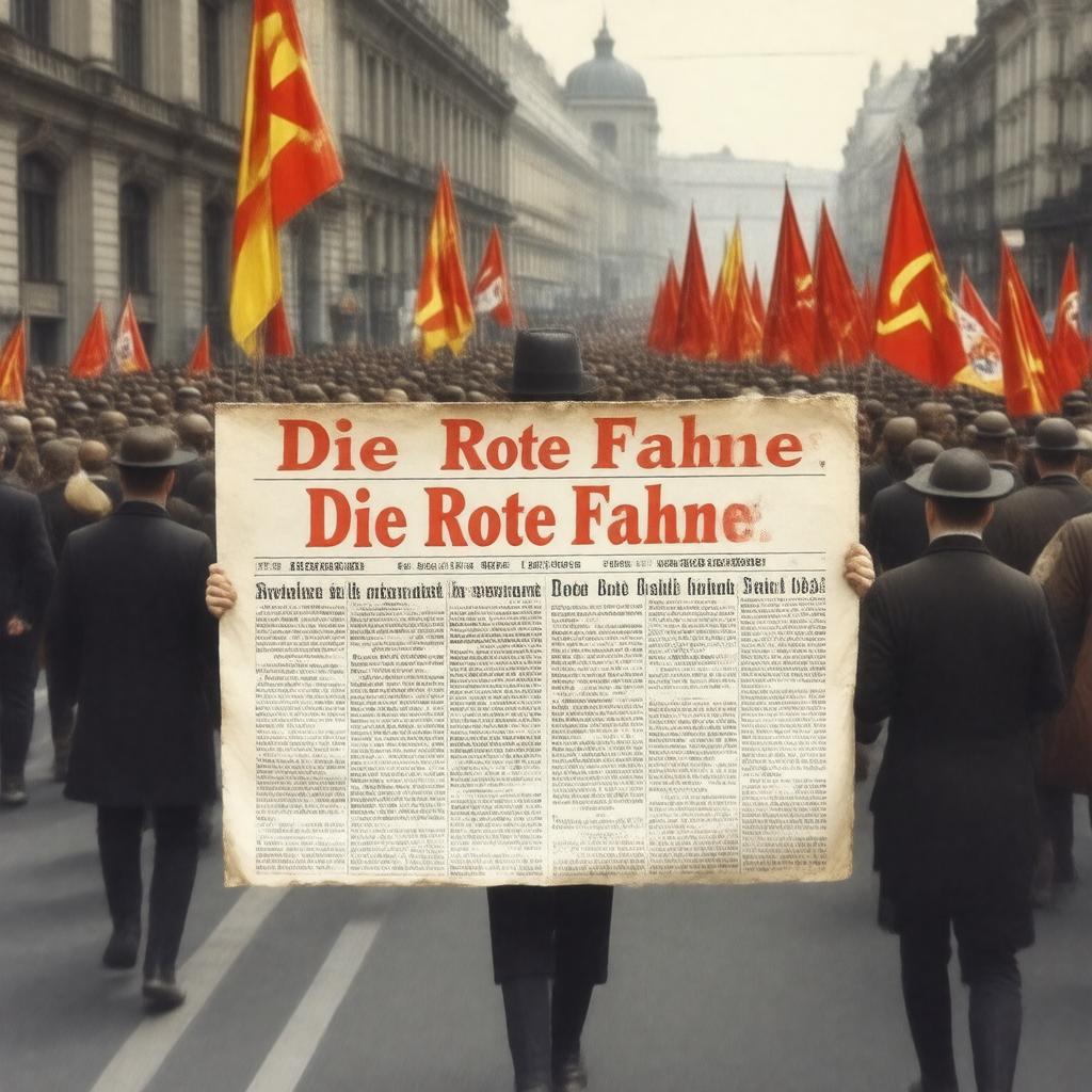 AI-created image of Die Rote Fahne