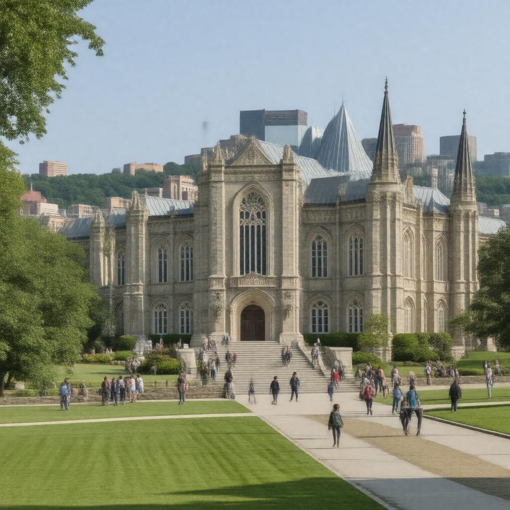 Click to view larger image AI-created image of Dietrich College of Humanities and Social Sciences