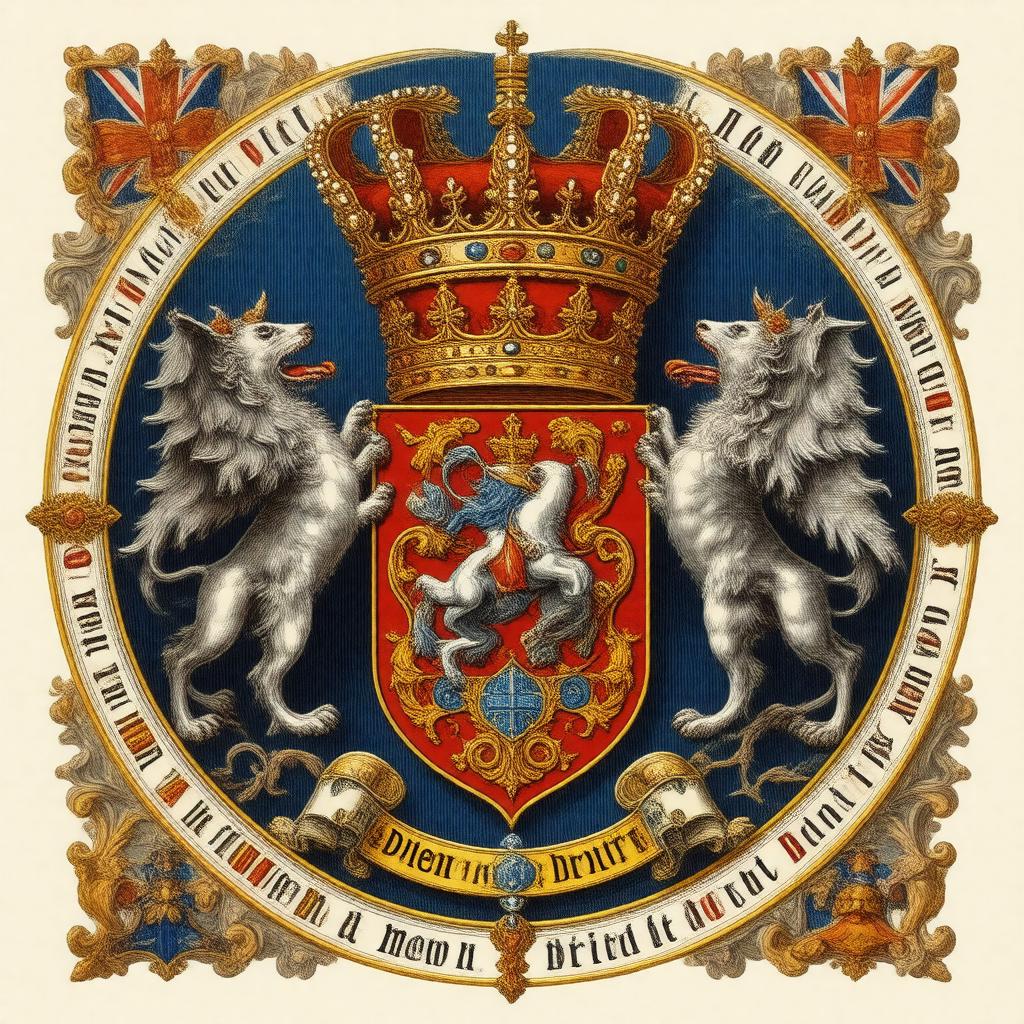 AI-created image of Dieu et mon droit