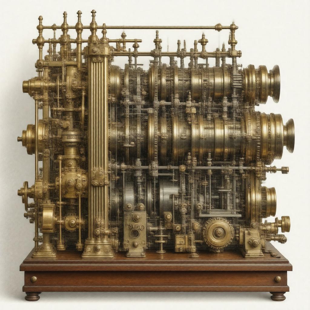 Click to view larger image AI-created image of Difference Engine