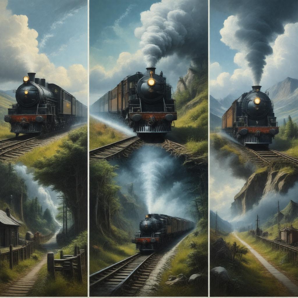 Click to view larger image AI-created image of Different Trains