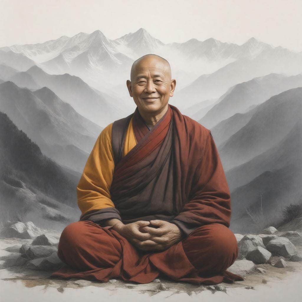 AI-created image of Dilgo Khyentse Rinpoche