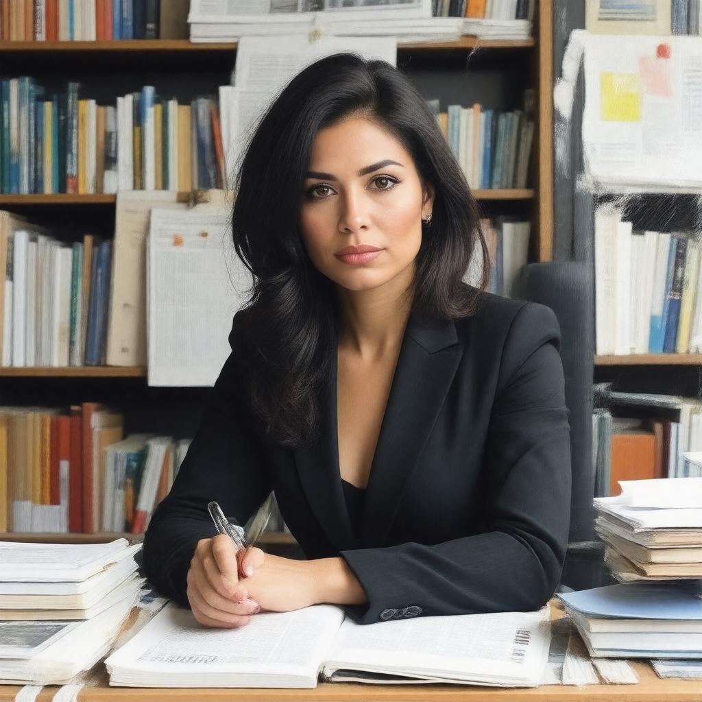 AI-created image of Dina Temple-Raston