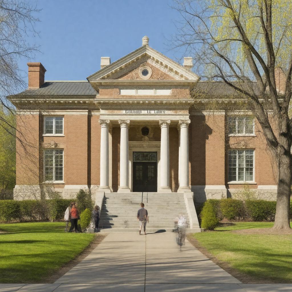 Click to view larger image AI-created image of Dinand Library