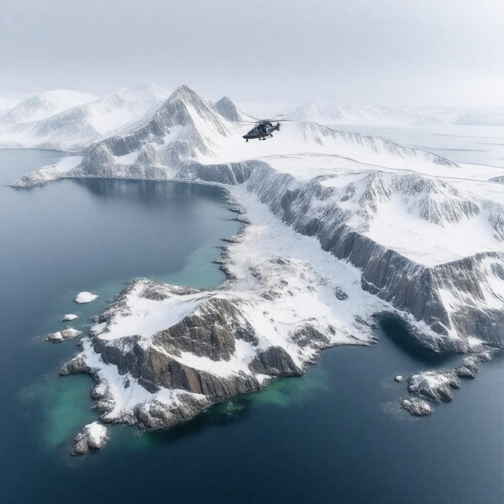 AI-created image of Diomede Islands