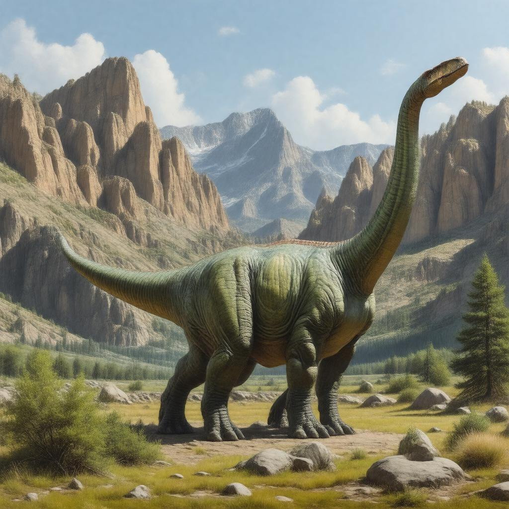 AI-created image of Diplodocus carnegii