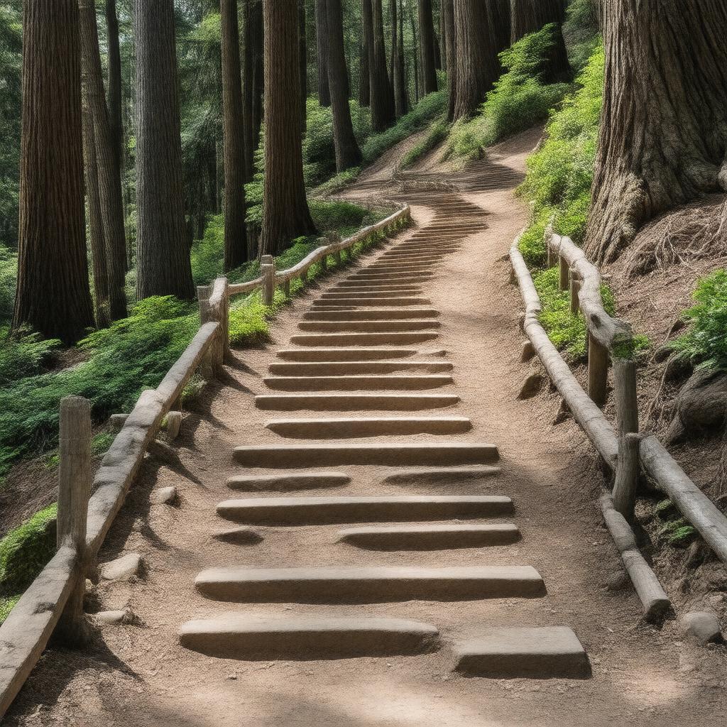AI-created image of Dipsea Trail