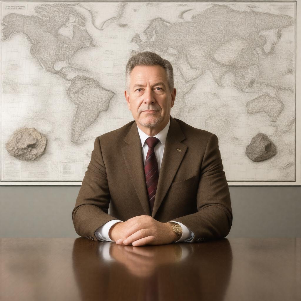 Click to view larger image AI-created image of Director-General of the Geological Survey of the United Kingdom
