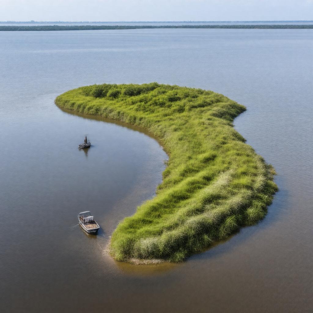 AI-created image of Disappearing Island