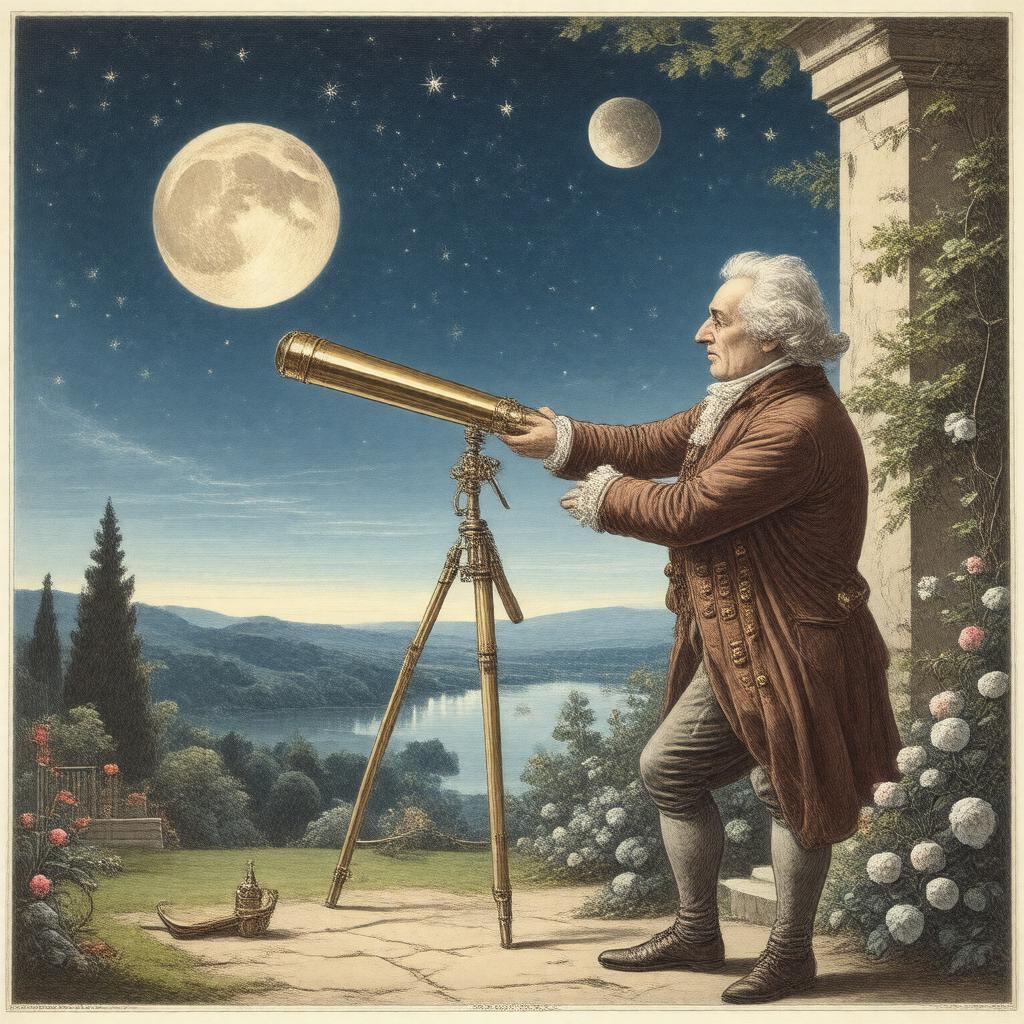 Click to view larger image AI-created image of Discovery of Uranus