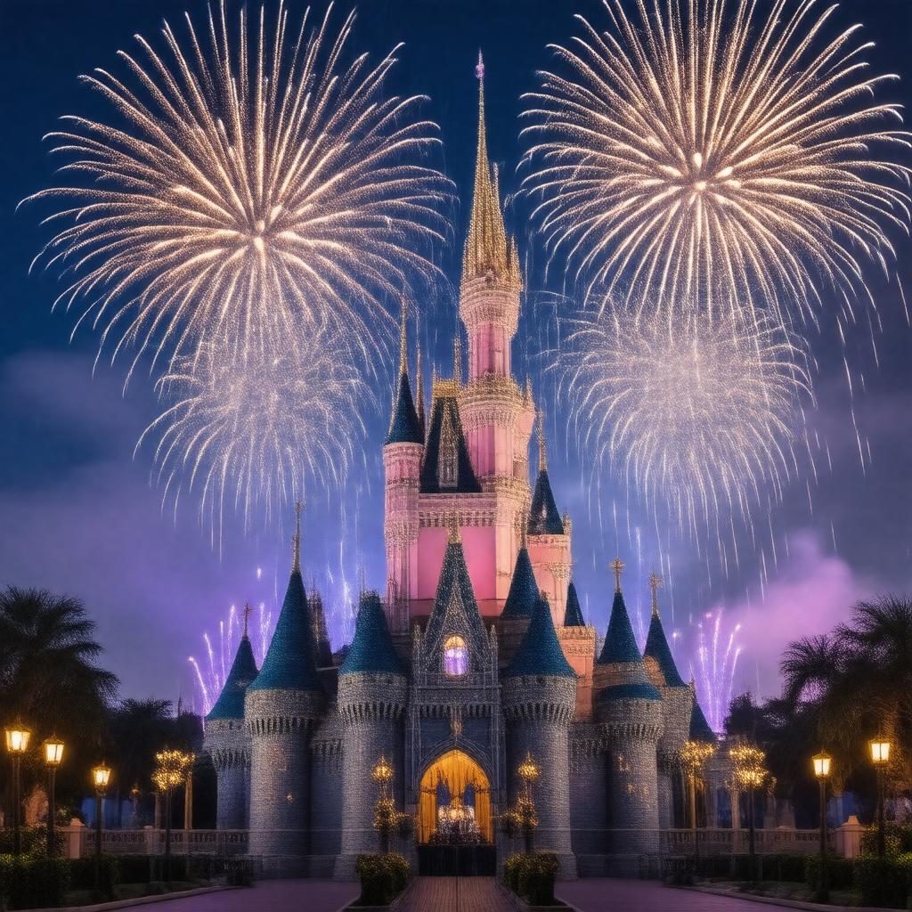 AI-created image of Disneyland Forever Fireworks