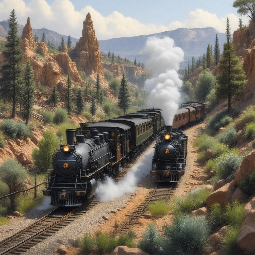 AI-created image of Disneyland Railroad