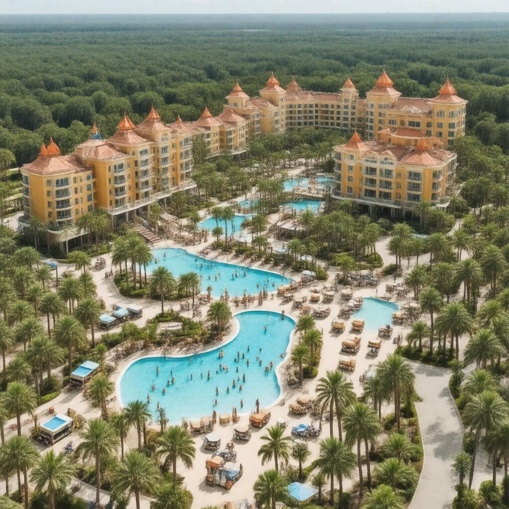 Click to view larger image AI-created image of Disney's All-Star Resorts