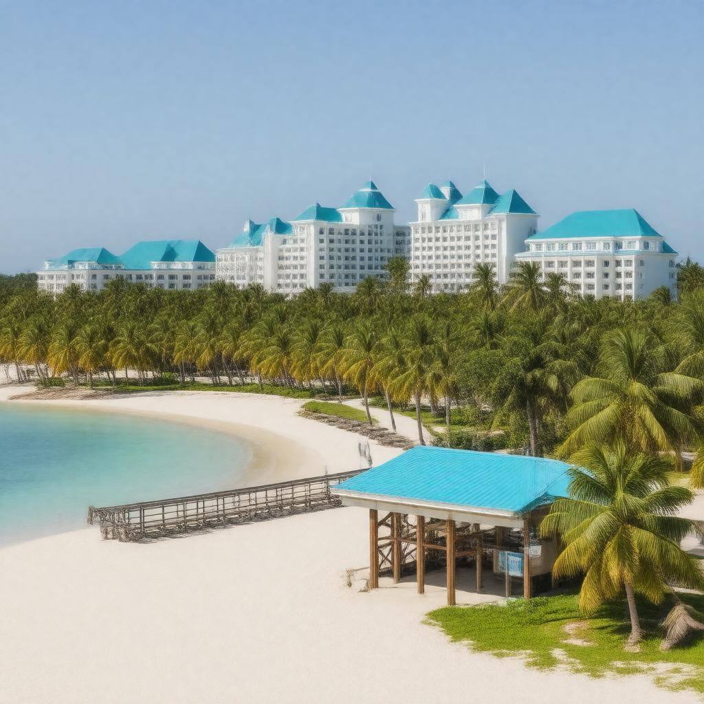 AI-created image of Disney's Caribbean Beach Resort