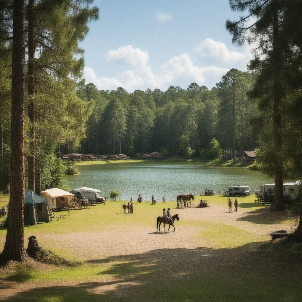 AI-created image of Disney's Fort Wilderness Resort & Campground