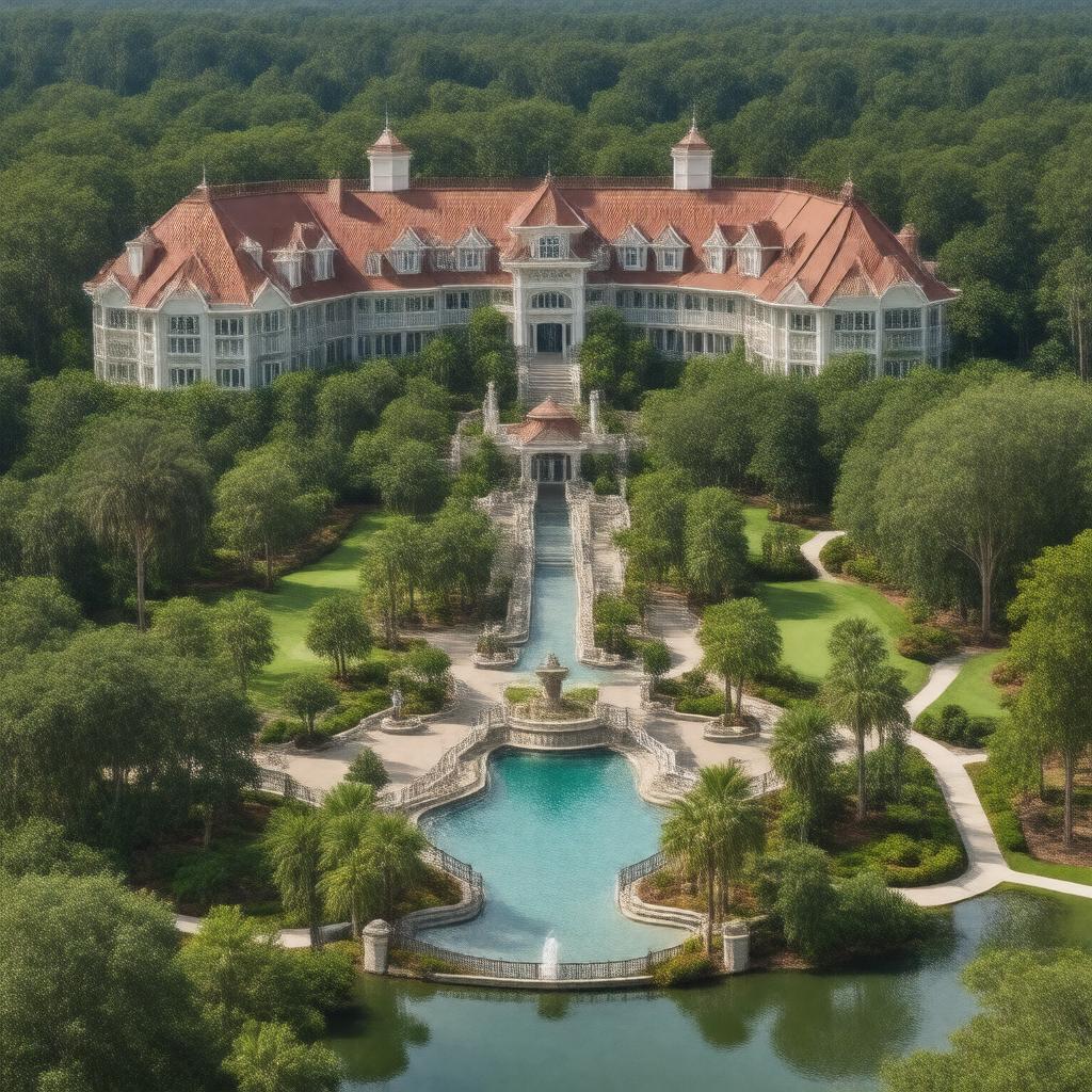 AI-created image of Disney's Saratoga Springs Resort & Spa