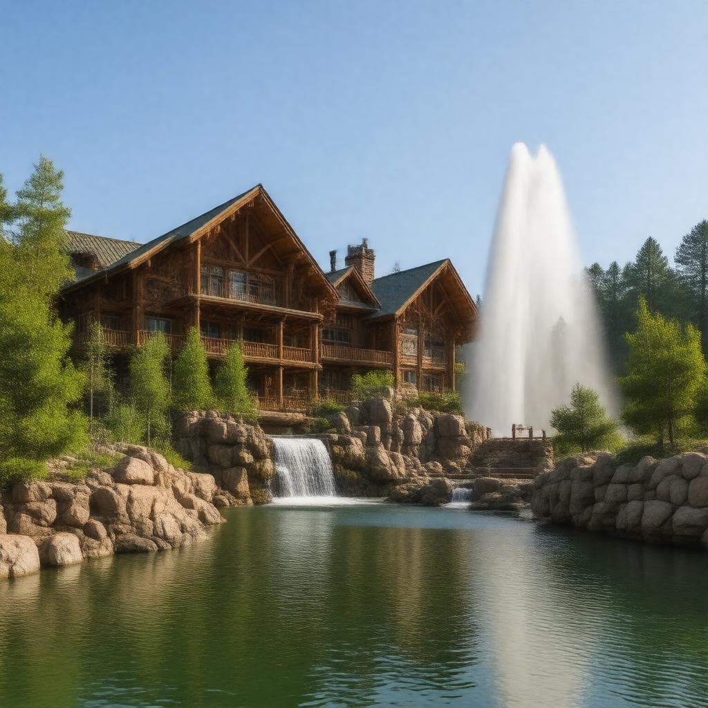 AI-created image of Disney's Wilderness Lodge