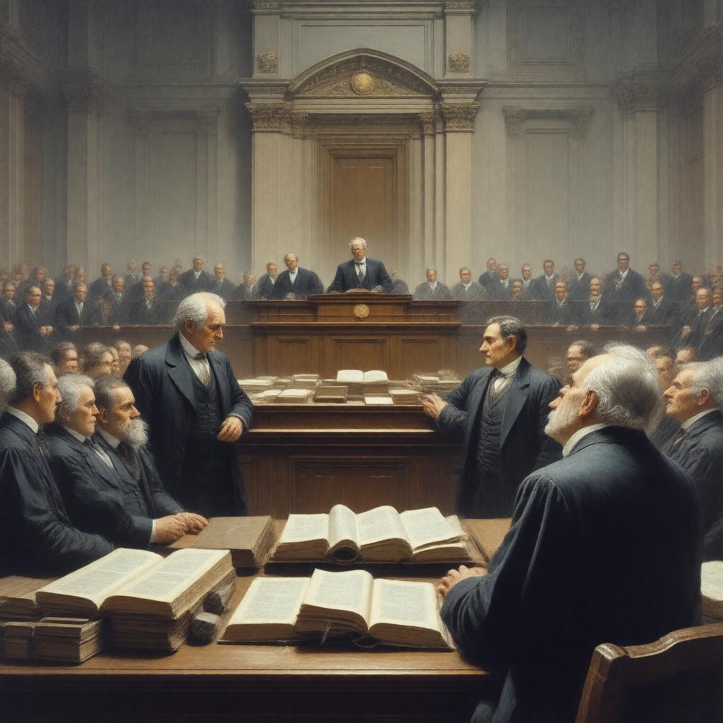 AI-created image of Dissent in Lochner v. New York