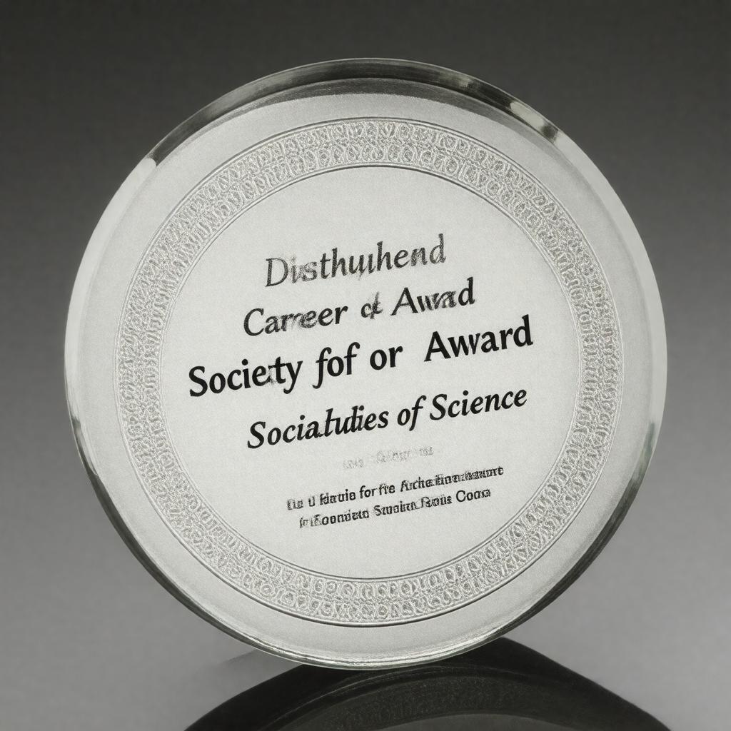 Click to view larger image AI-created image of Distinguished Career Award from the Society for Social Studies of Science