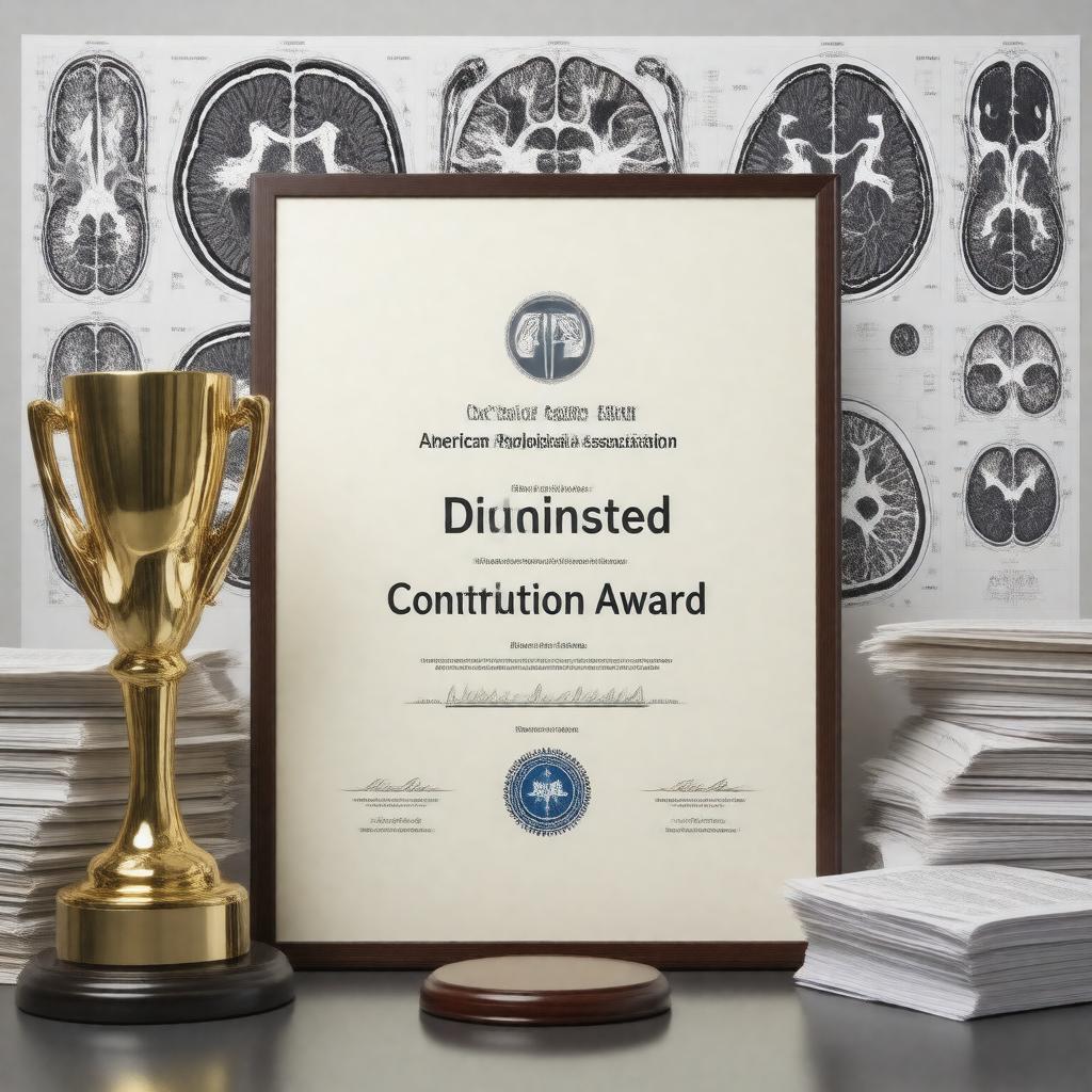 Click to view larger image AI-created image of Distinguished Scientific Contribution Award (APA)