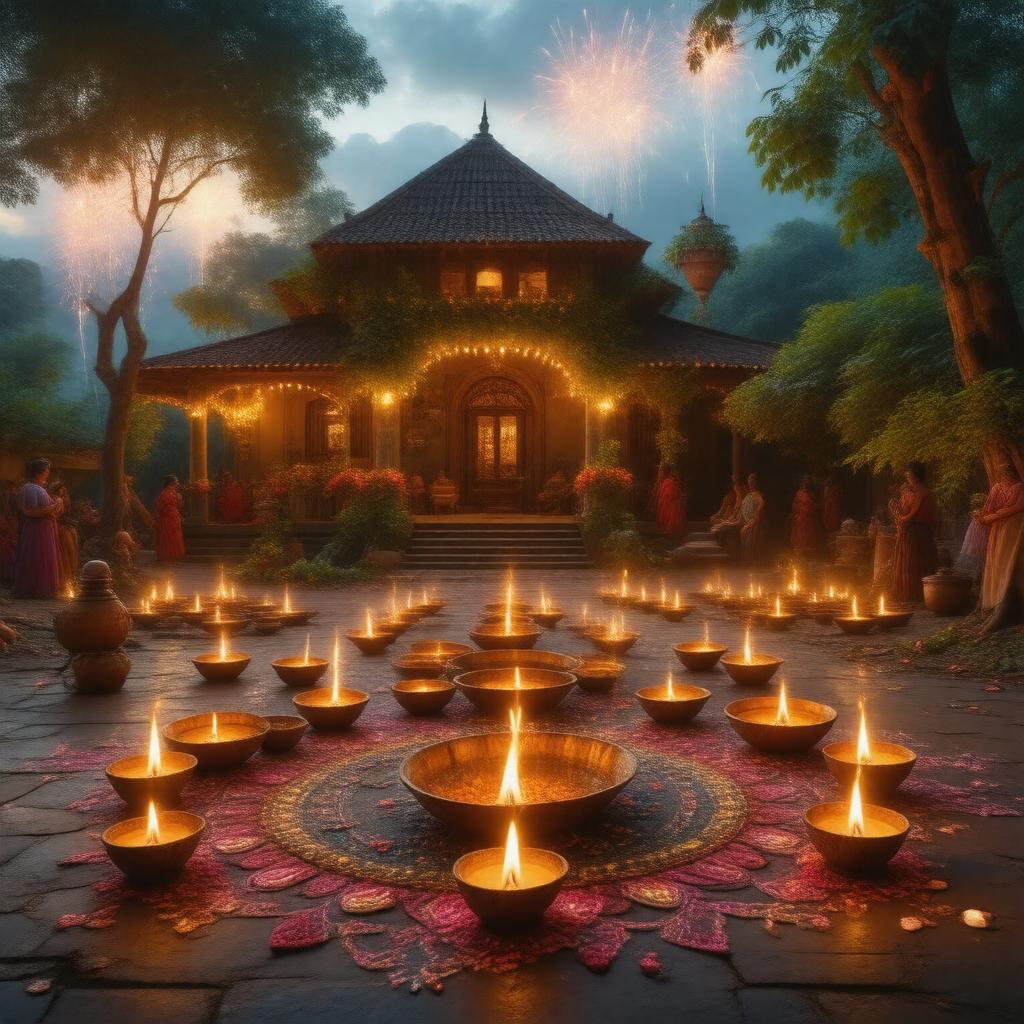 AI-created image of Diwali