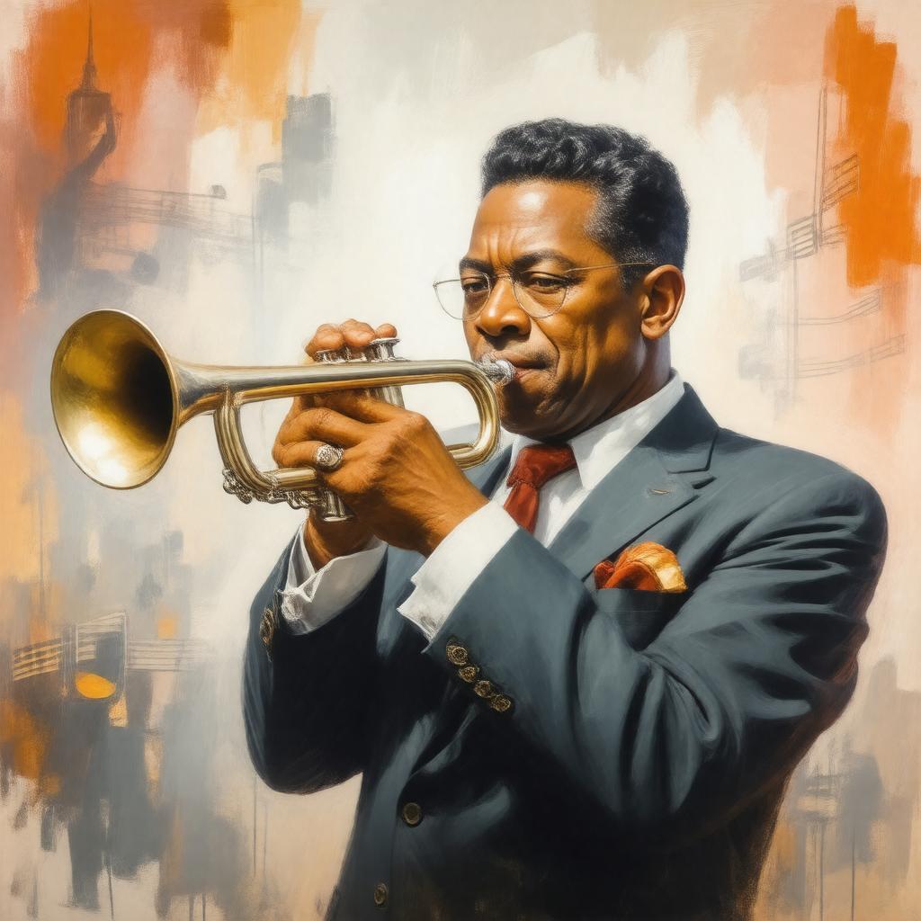 AI-created image of Dizzy Gillespie