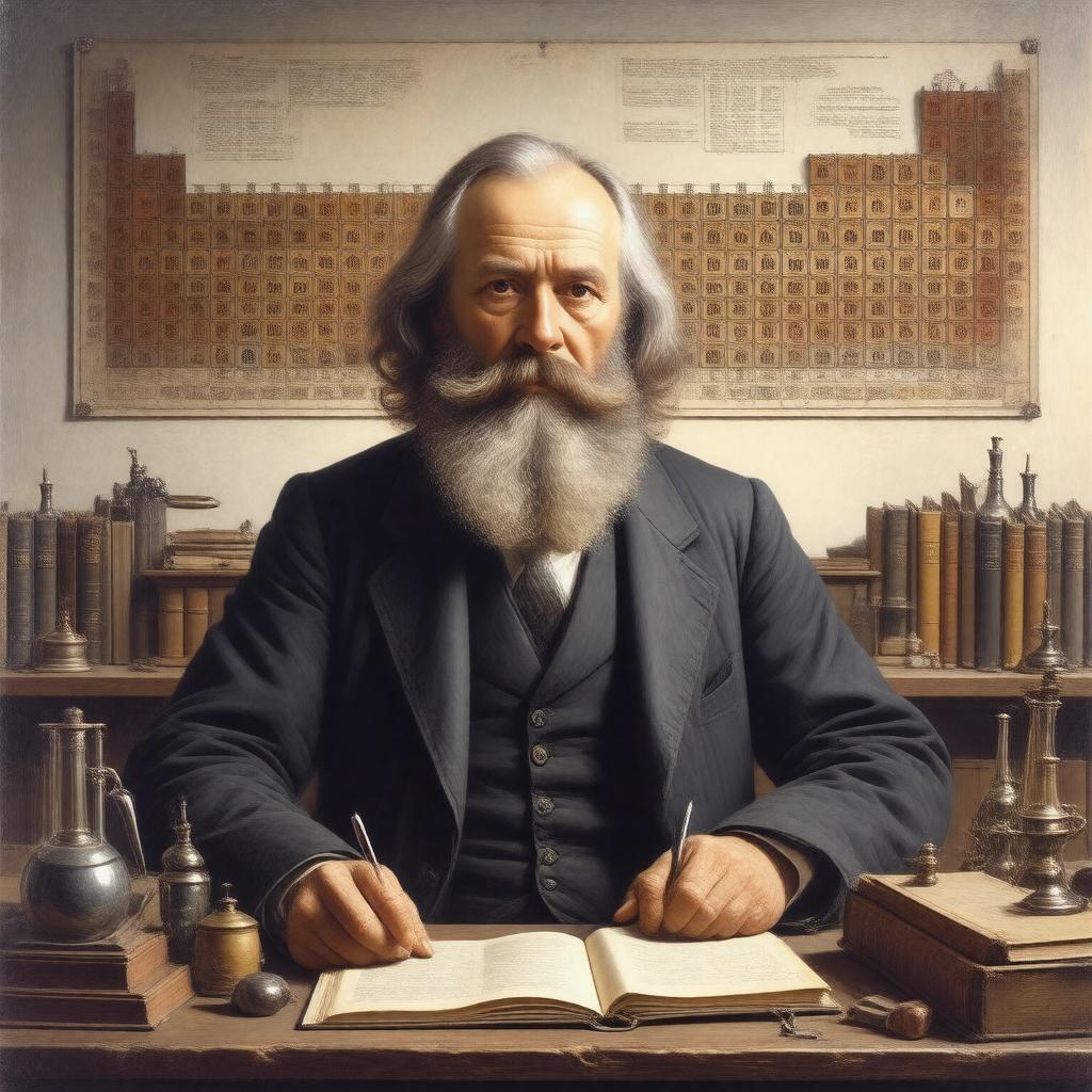 AI-created image of Dmitri Mendeleev