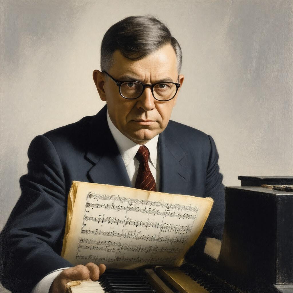 AI-created image of Dmitri Shostakovich