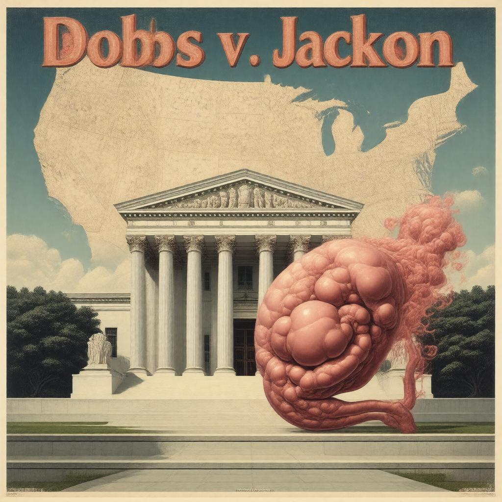 Click to view larger image AI-created image of Dobbs v. Jackson Women's Health Organization