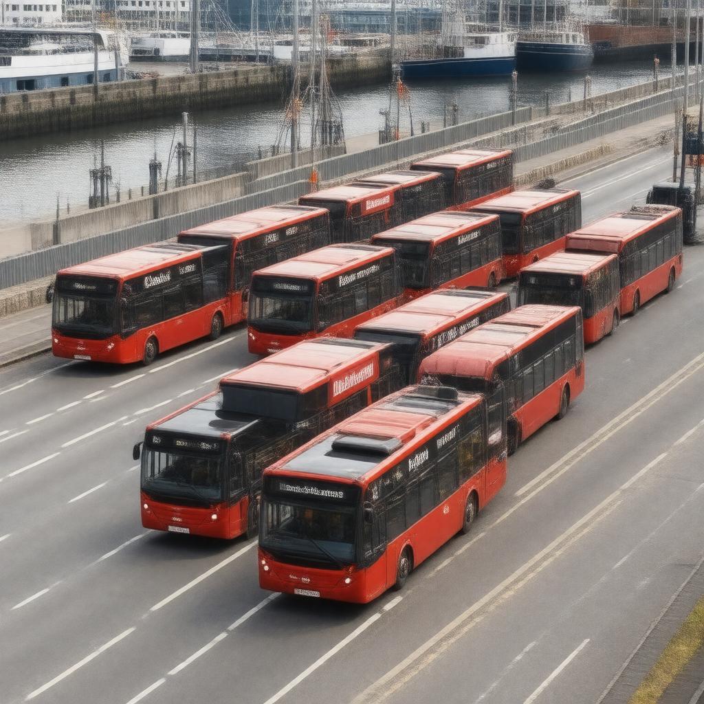 AI-created image of Docklands Buses