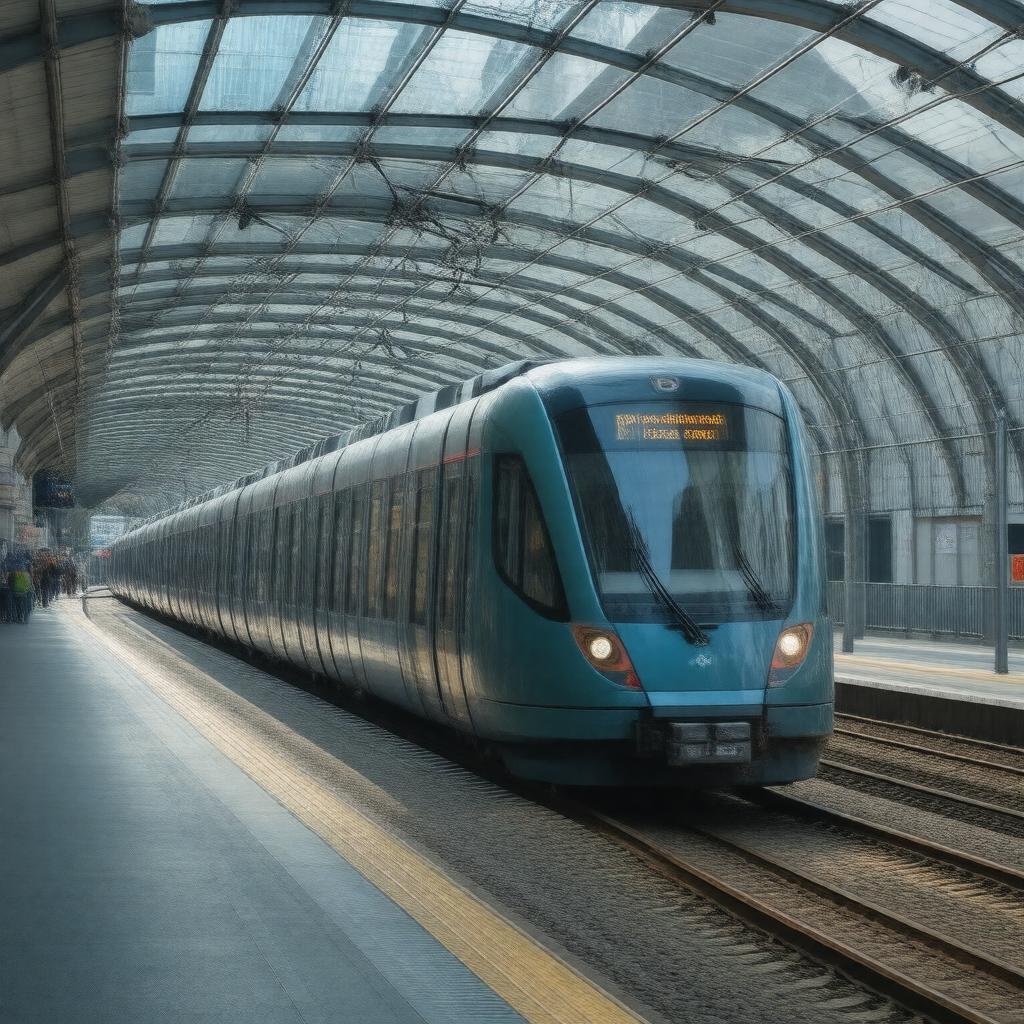 Click to view larger image AI-created image of Docklands Light Railway