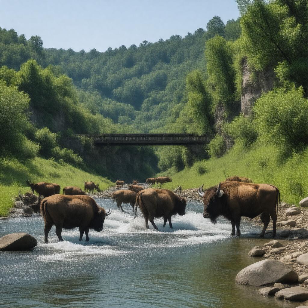AI-created image of Dogwood Canyon Nature Park