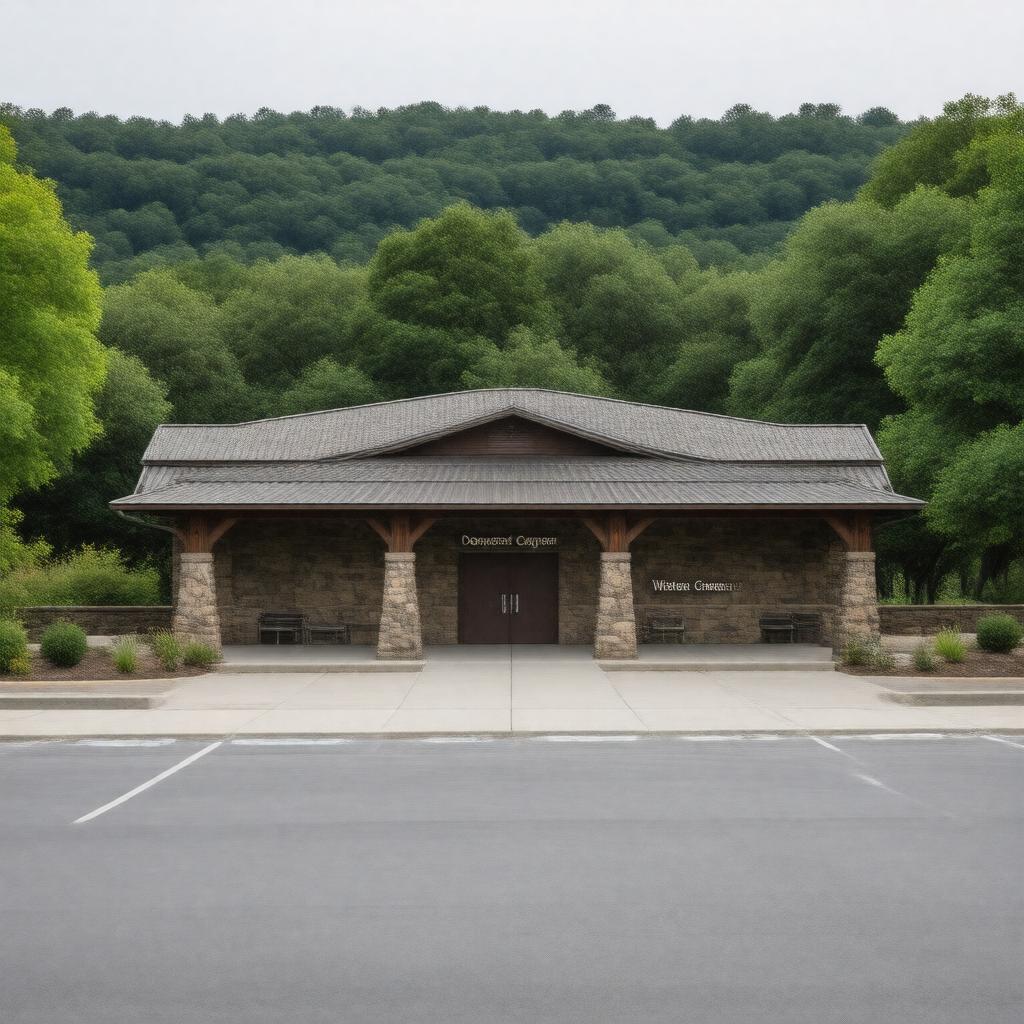 AI-created image of Dogwood Canyon Visitor Center