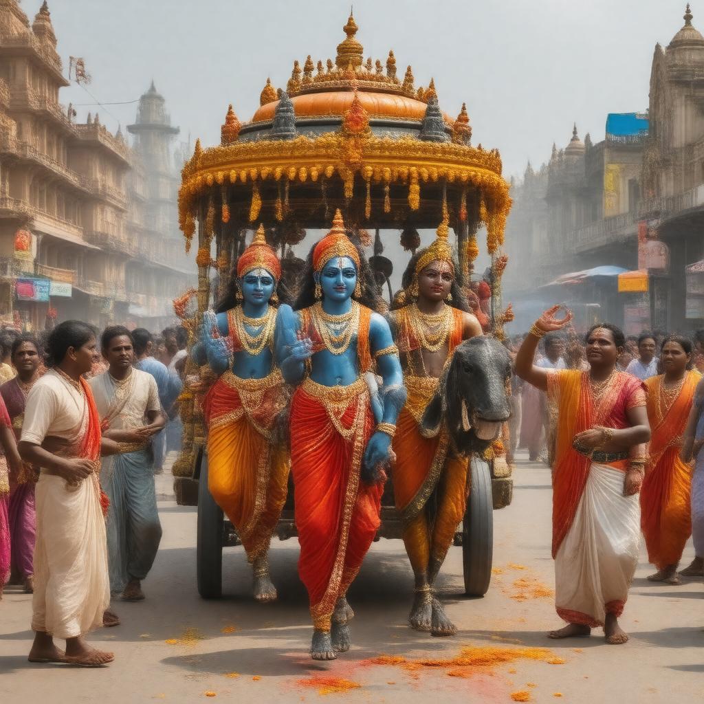 Click to view larger image AI-created image of Dola Yatra