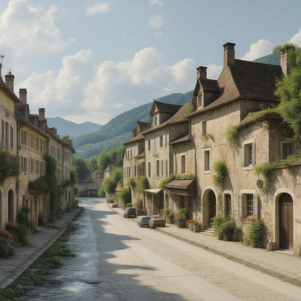 AI-created image of Dole, Jura, France