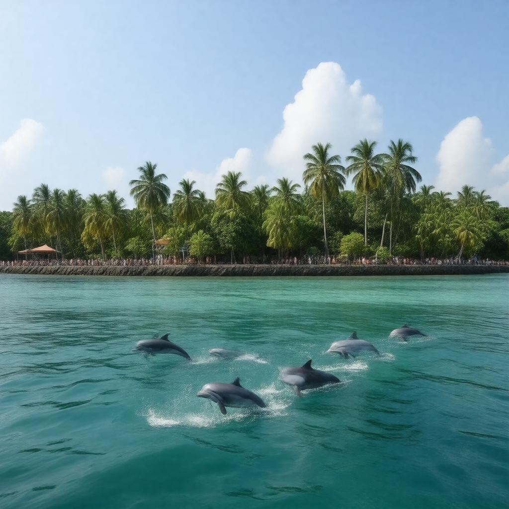 AI-created image of Dolphin Island