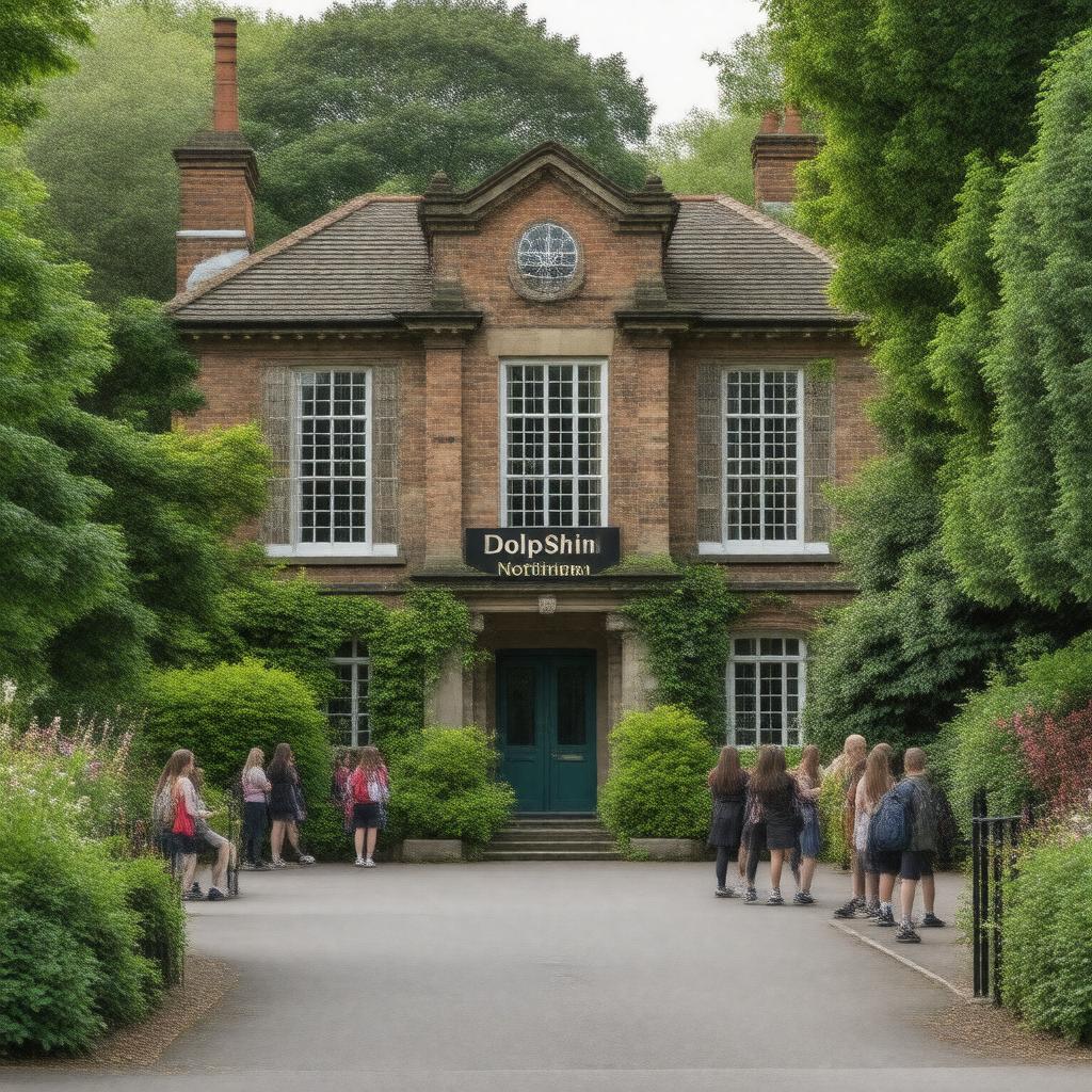 AI-created image of Dolphin School, Nottingham