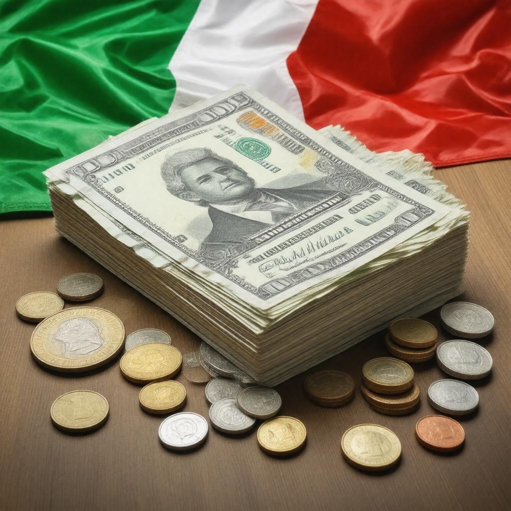 Click to view larger image AI-created image of Dominican peso