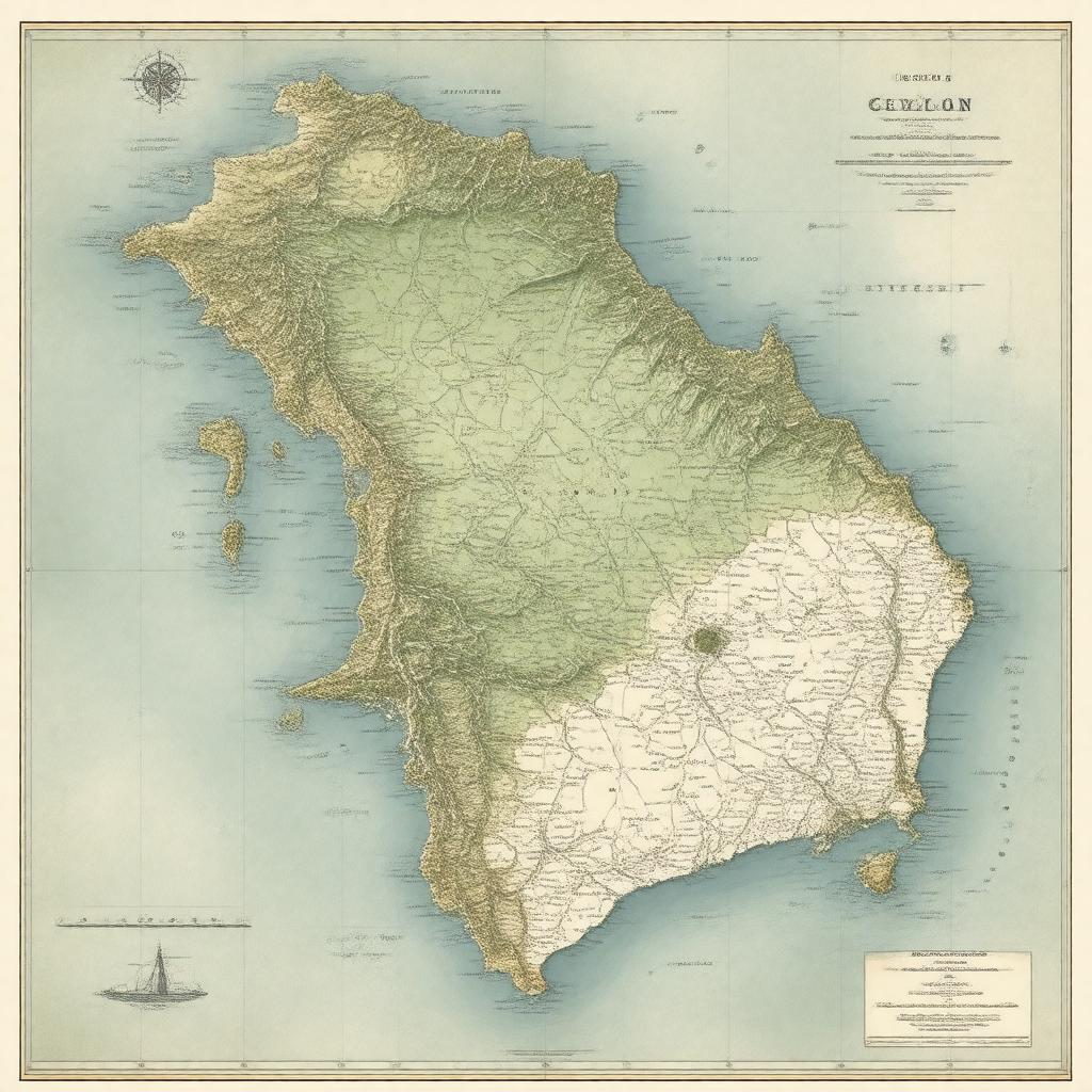 AI-created image of Dominion of Ceylon